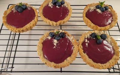 Blueberry-Lemon Curd Tartlets